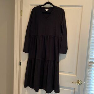 J. Crew Dot Dress Midi Large